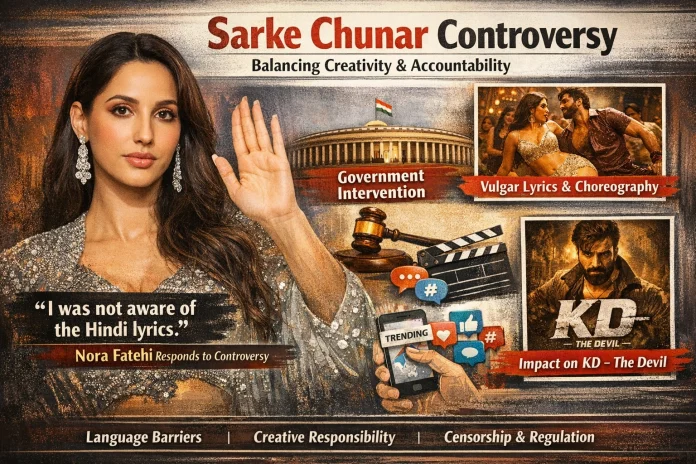 Nora Fatehi Reacts to Sarke Chunar Song Controversy Nora Fatehi Reacts to Sarke Chunar Song Controversy